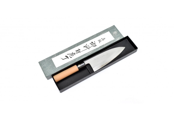 Tojiro Aogami Damast nóż Deba 150