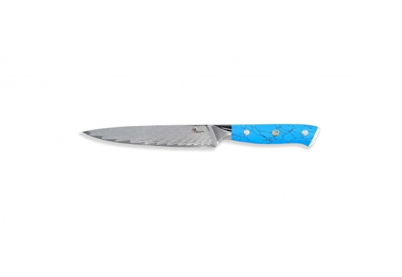 Nóż Dellinger Blue Stone VG-10 Damascus uniwersalny 150 mm