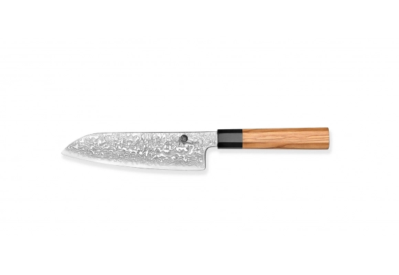Nóż Dellinger Santoku Buffalo Olive Octagon 185 mm